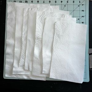 White Scrap Leather